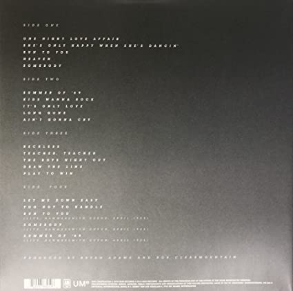 Bryan Adams Reckless (Bonus Tracks, Anniversary Edition, Remastered) (2 Lp's)