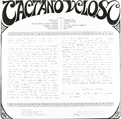 Caetano Veloso Caetano Veloso (With CD)
