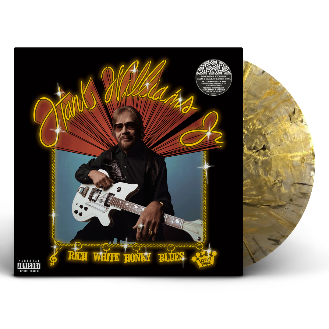 Hank Williams Jr. Rich White Honky Blues [Explicit Content] (Colored Vinyl, Gold & Black Splatter, Indie Exclusive)